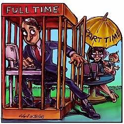 Darbas pusę etato (part time)